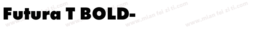Futura T BOLD字体转换